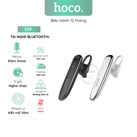 Tai Nghe Bluetooth Hoco E29 1 Bên V4.2 Có Mic