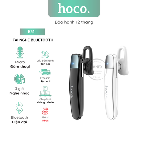 Tai Nghe Bluetooth Hoco E31 1 Bên V4.2 Có Mic