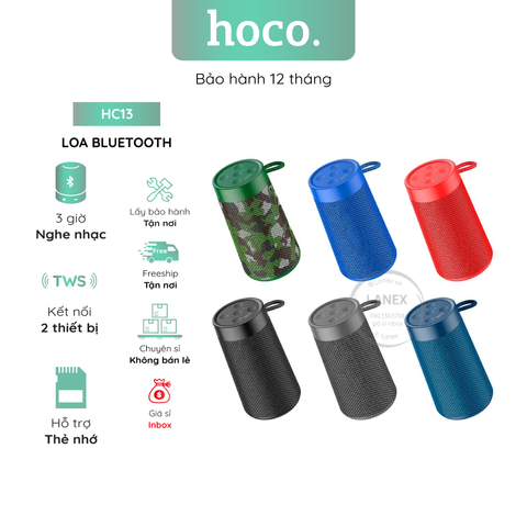 Loa Bluetooth Hoco Hc13 Cầm Tay Tws 5w V5.0