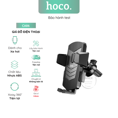 Giá Đỡ Điện Thoại Hoco Ca86 Trên Xe Hơi Nhựa Abs