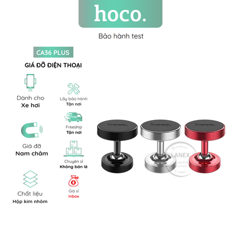 Giá Đỡ Điện Thoại Hoco Ca36 Plus Trên Xe Hơi Hợp Kim Nhôm