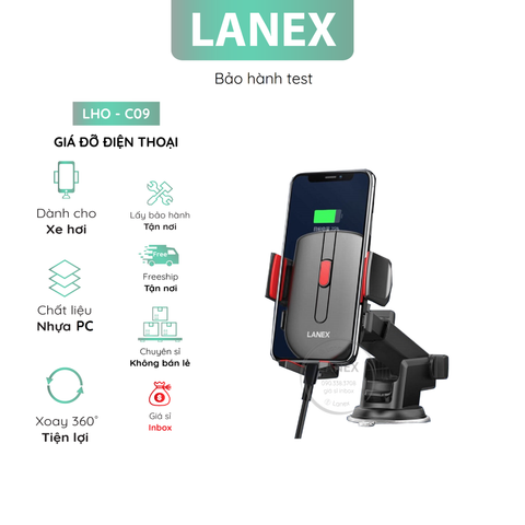 Giá Đỡ Điện Thoại Lanex Lho - C09 Trên Xe Hơi Nhựa Pc