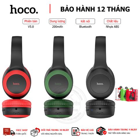 HEADPHONE BLUETOOTH V5.0 CÓ MIC HOCO W29