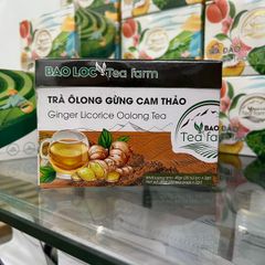 Hộp Trà 20 túi lọc Olong Gừng Cam thảo chất lượng