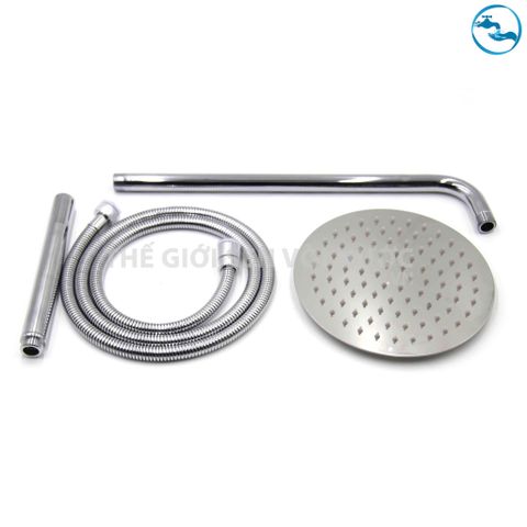 Sen tắm đứng nóng lạnh Đồng Mạ Crom âm tường Sandra SD-057