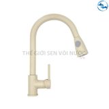 Vòi rửa chén nóng lạnh dây rút Sơn Tĩnh Điện Sandra SD-339