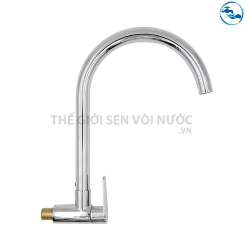 Vòi rửa chén lạnh Đồng Mạ Crom Sandra SD-432