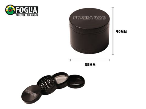 Grinder Classic Foglia Black 55mm