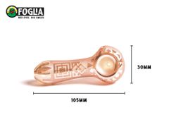 Glass Pipe Foglia White