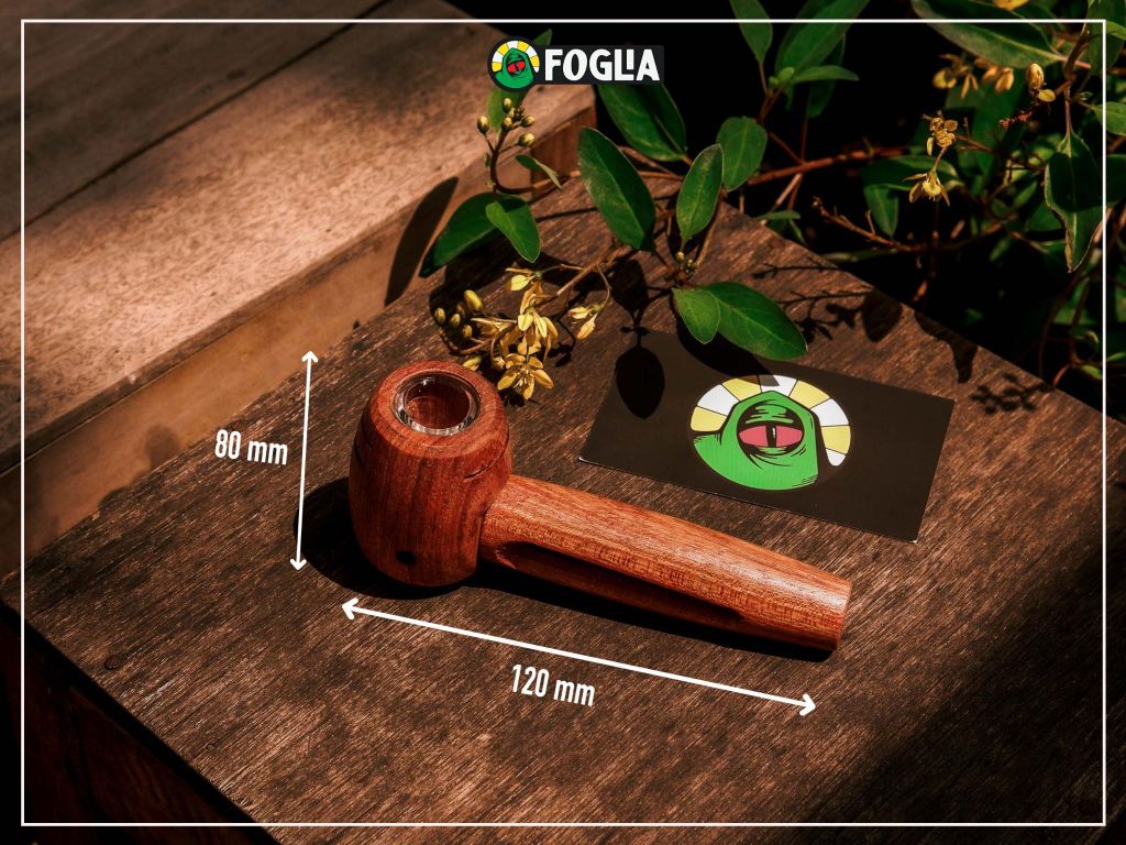 Wood Glass Pipe Foglia