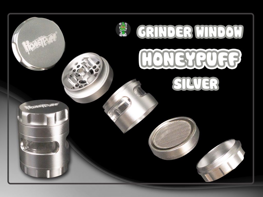 Grinder Window Honeypuff Silver