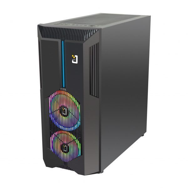 Case Jetek BERYL-2 BLACK-Tặng Kèm 2 Fan RGB