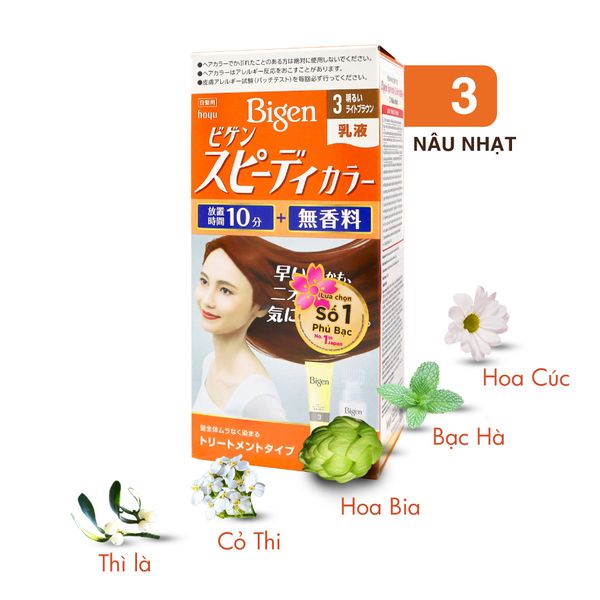  Bigen Milky 3 - Nâu Nhạt 