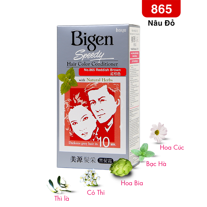  Bigen Xám - 865 Nâu Đỏ 