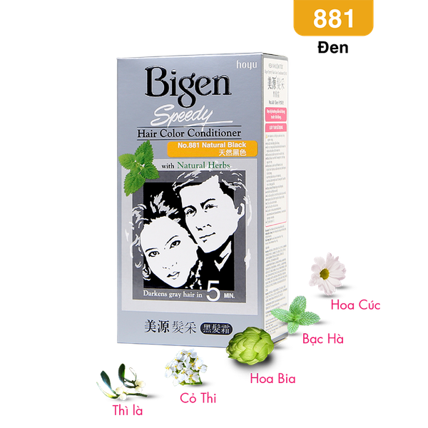  Bigen Xám 881 - Đen 