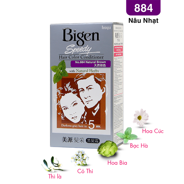  Bigen Xám - 884 Nâu Nhạt 