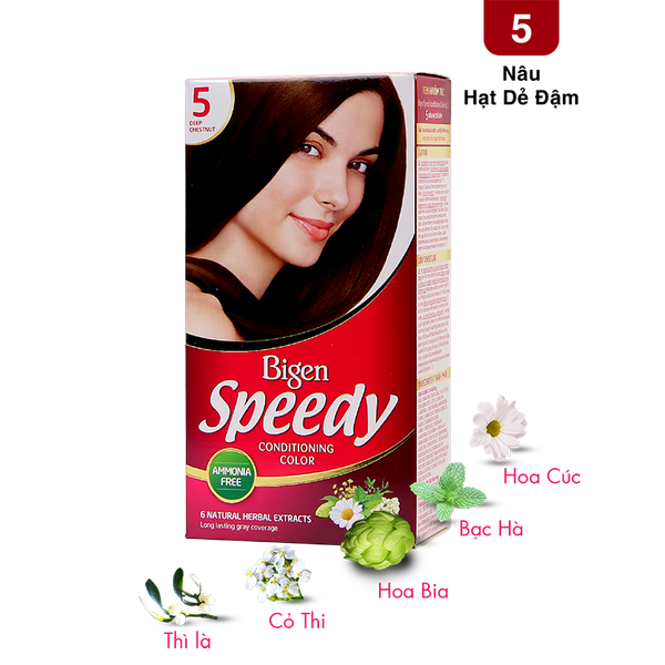  Bigen Speedy Số 5 - Nâu Hạt Dẻ Đậm 