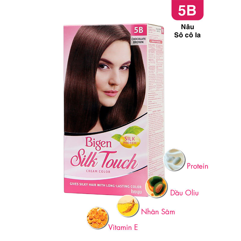  Bigen Silk Touch 5B - Nâu Sôcôla 