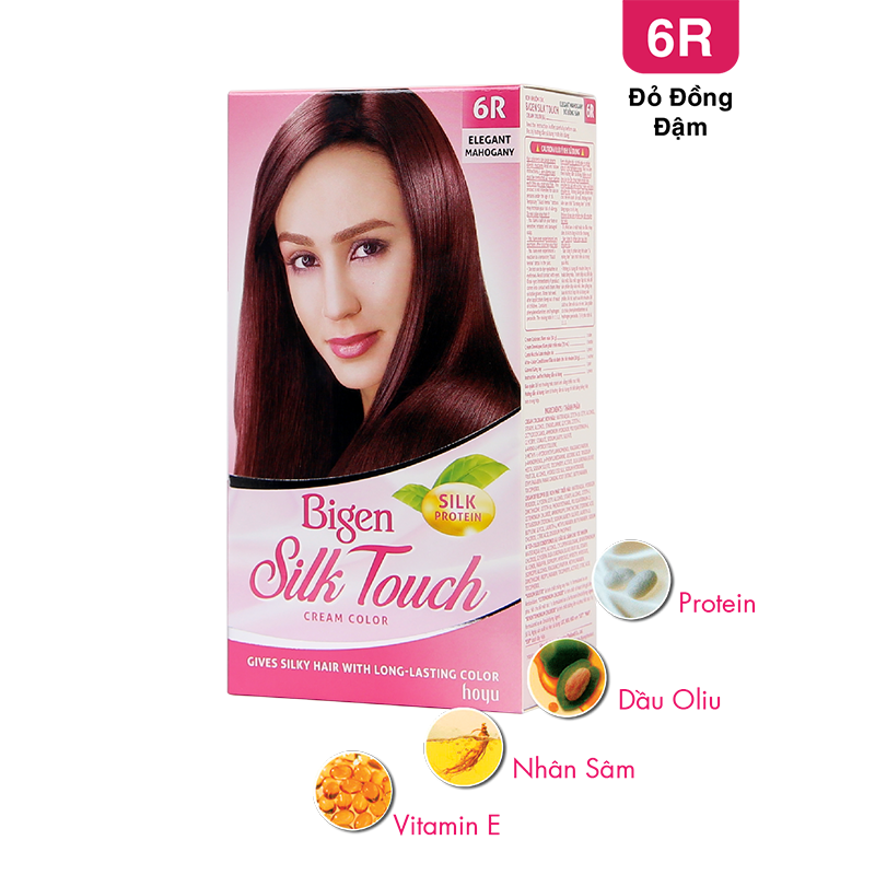  Bigen Silk Touch 6R - Đỏ Đồng Đậm 