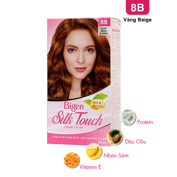  Bigen Silk Touch 8B - Vàng Beige 