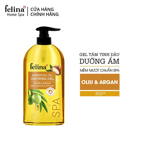 Gel Tắm Tinh Dầu Dưỡng Ẩm Oliu & Argan