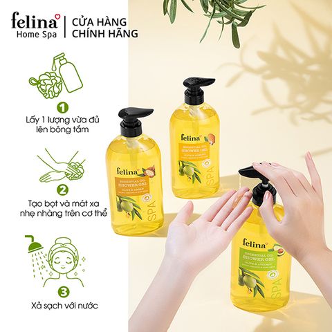 Gel Tắm Tinh Dầu Dưỡng Ẩm Oliu & Argan - 