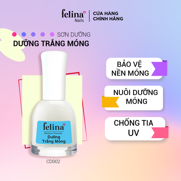 Sơn Dưỡng Trắng Móng Felina