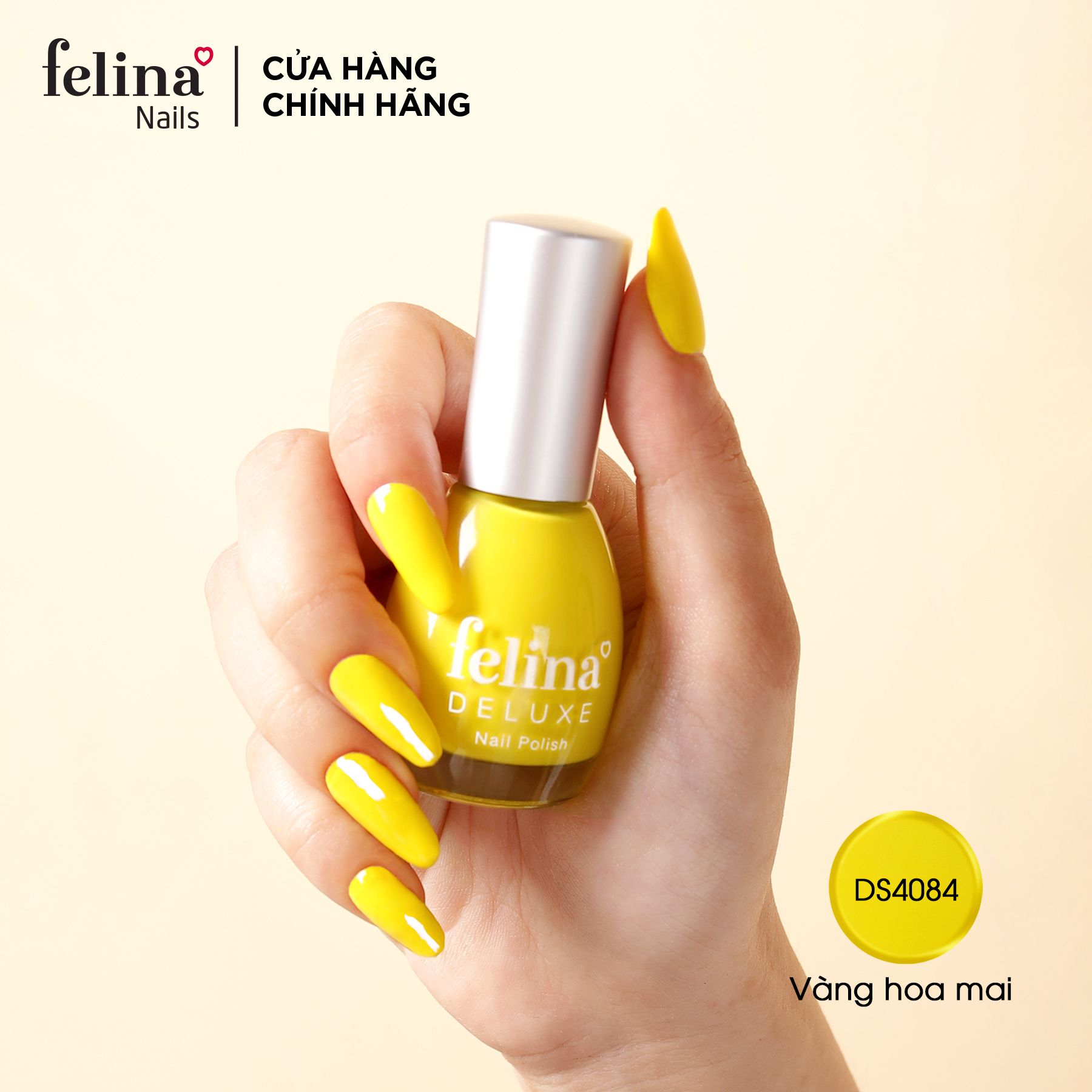 Sơn móng tay Felina Deluxe màu Vàng Hoa Mai_DS4084 -