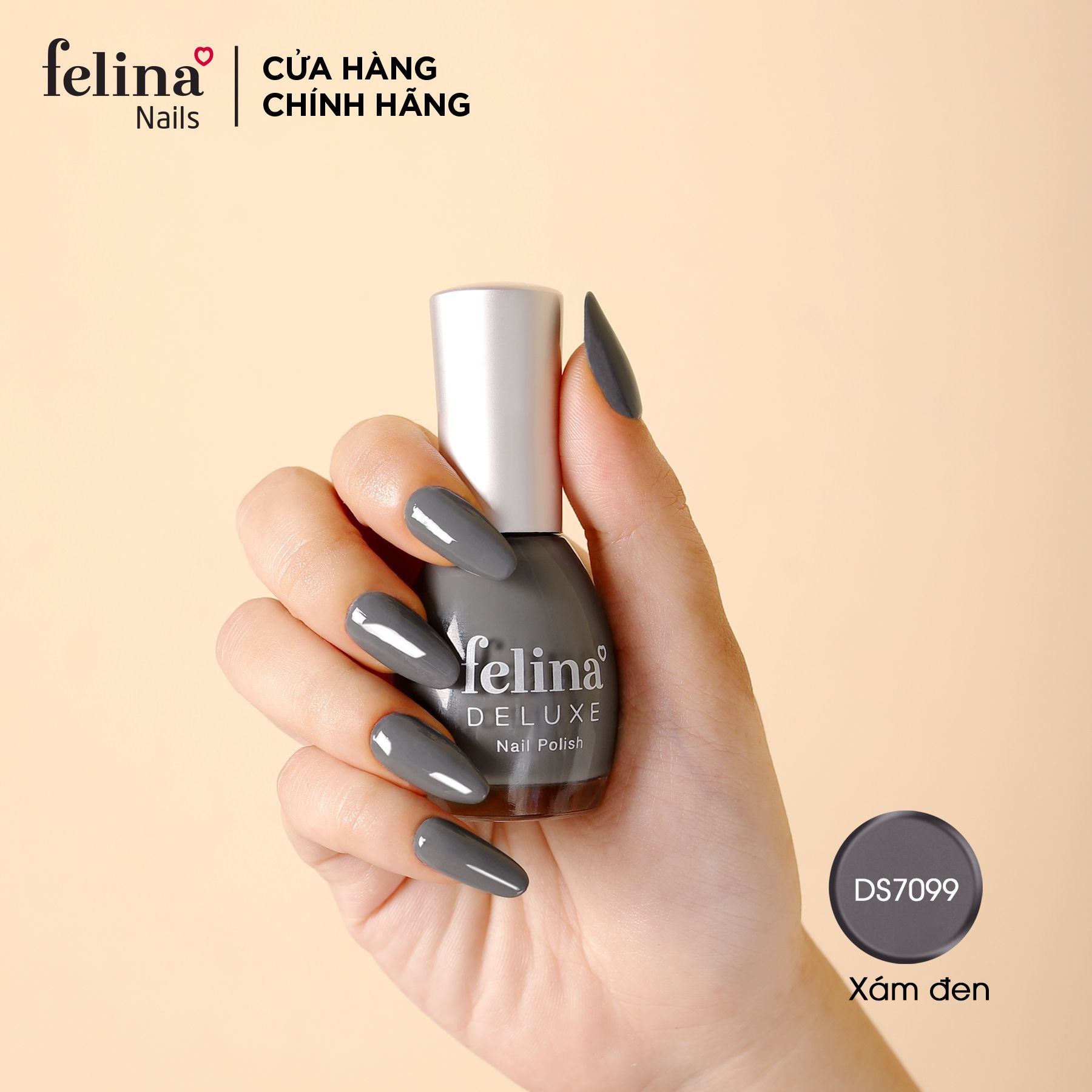 Sơn móng tay Felina Deluxe màu Xám Xanh_DS9009 -