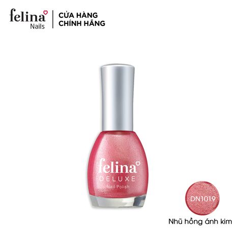 Sơn Móng Tay Felina Deluxe màu Nhũ Hồng Ánh Kim_DN1019 -