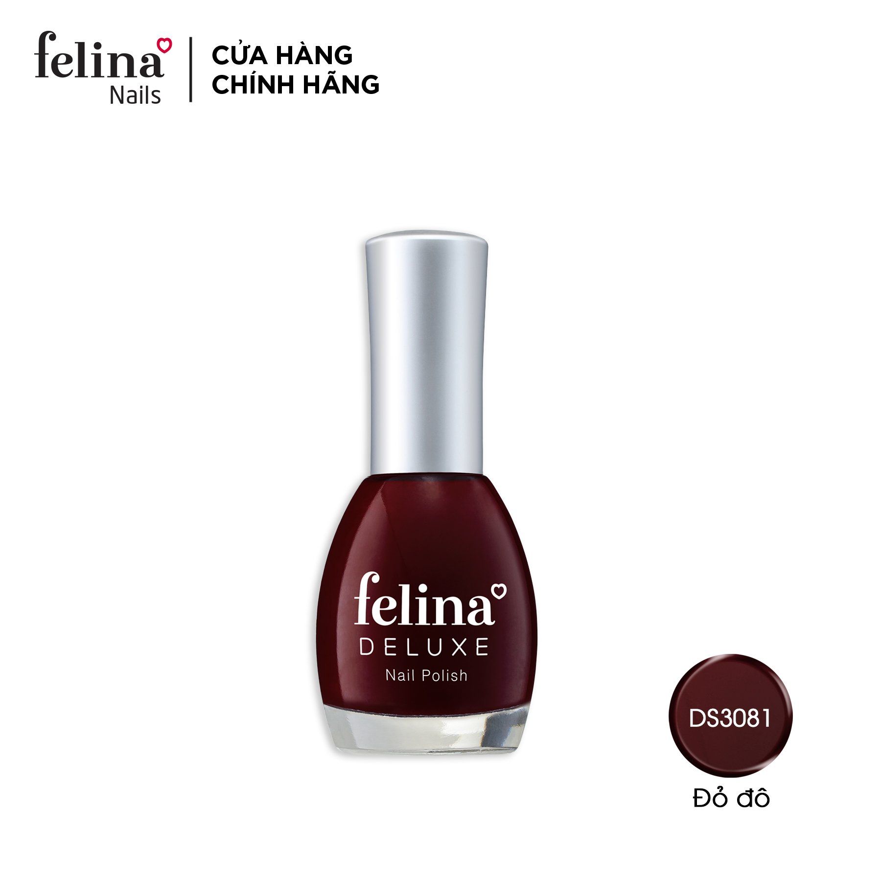 Sơn móng tay Felina Deluxe màu Đỏ Đô_DS3081 -