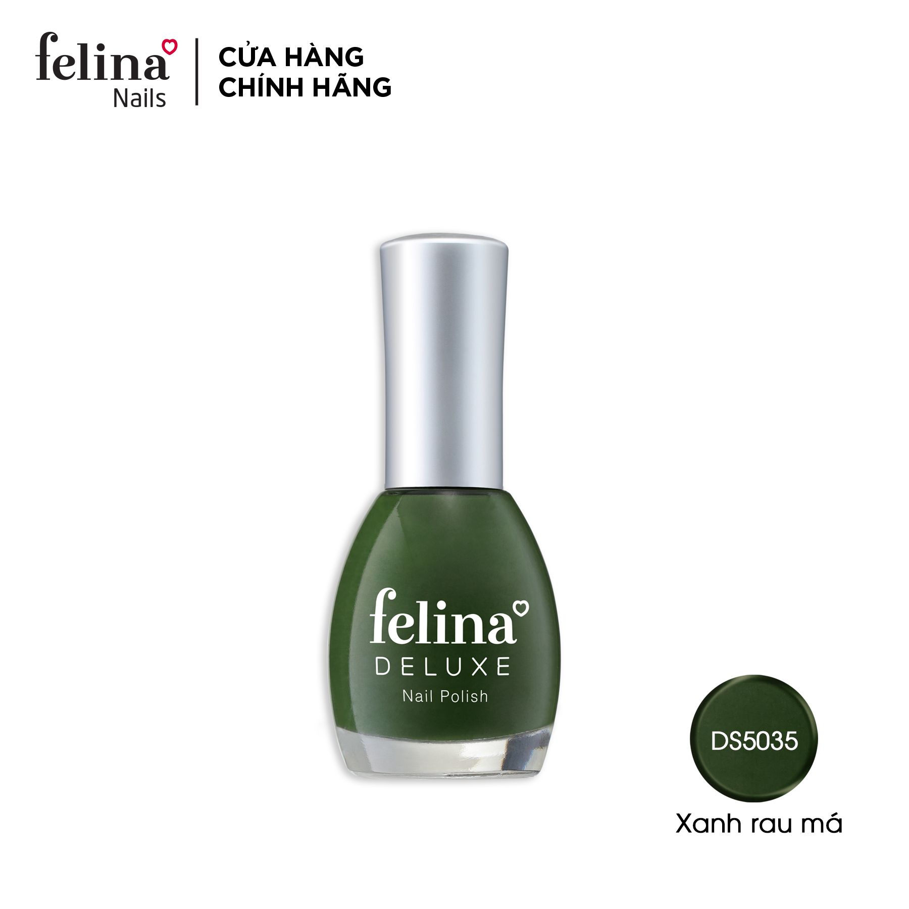 Sơn móng tay Felina Deluxe màu Xanh Rau Má_DS5035 -