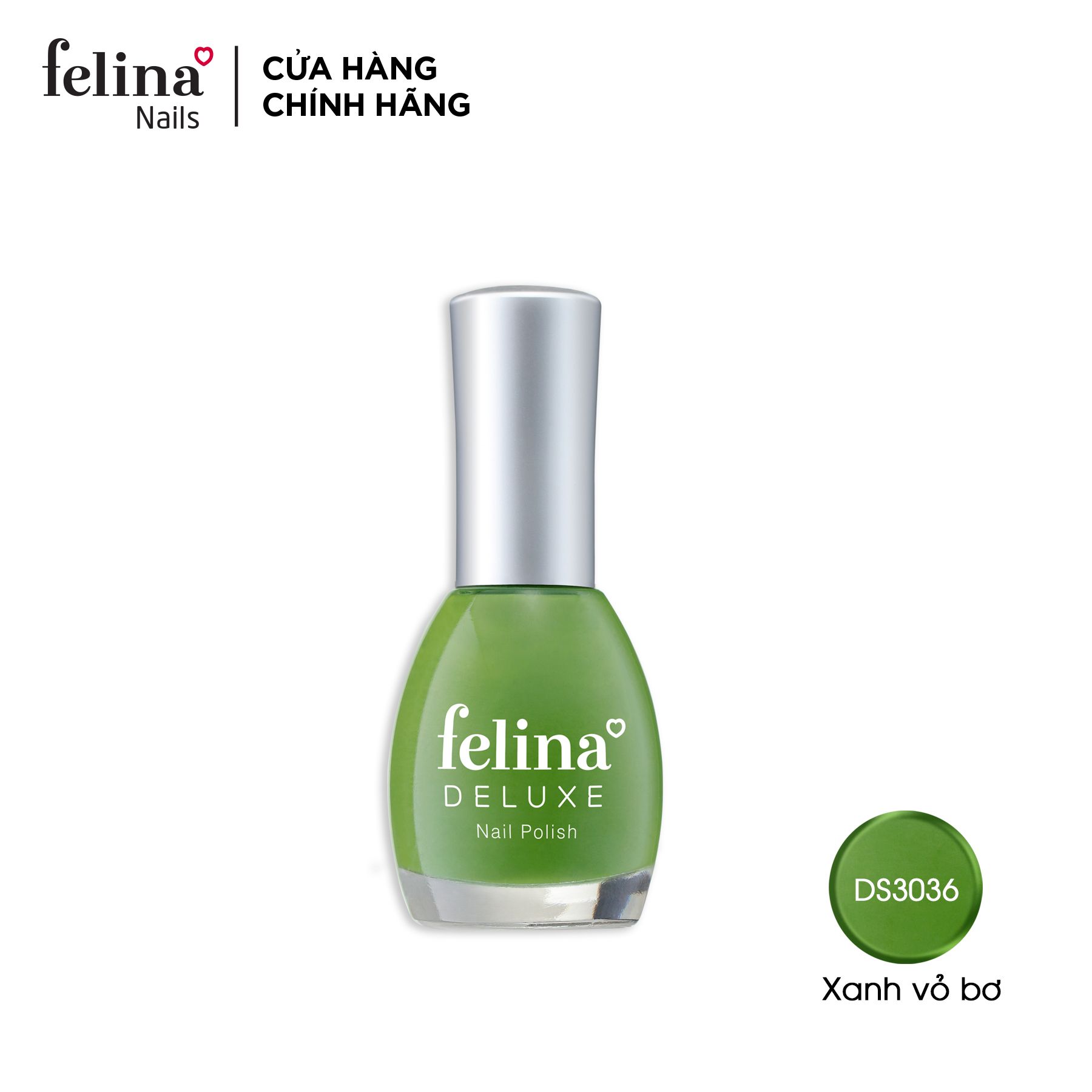 Sơn móng tay Felina Deluxe màu Xanh Vỏ Bơ_DS5036 -