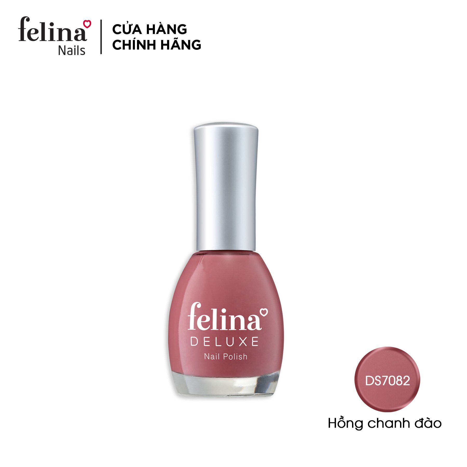 Sơn móng tay Felina Deluxe màu Hồng Chanh Đào_DS7082 -