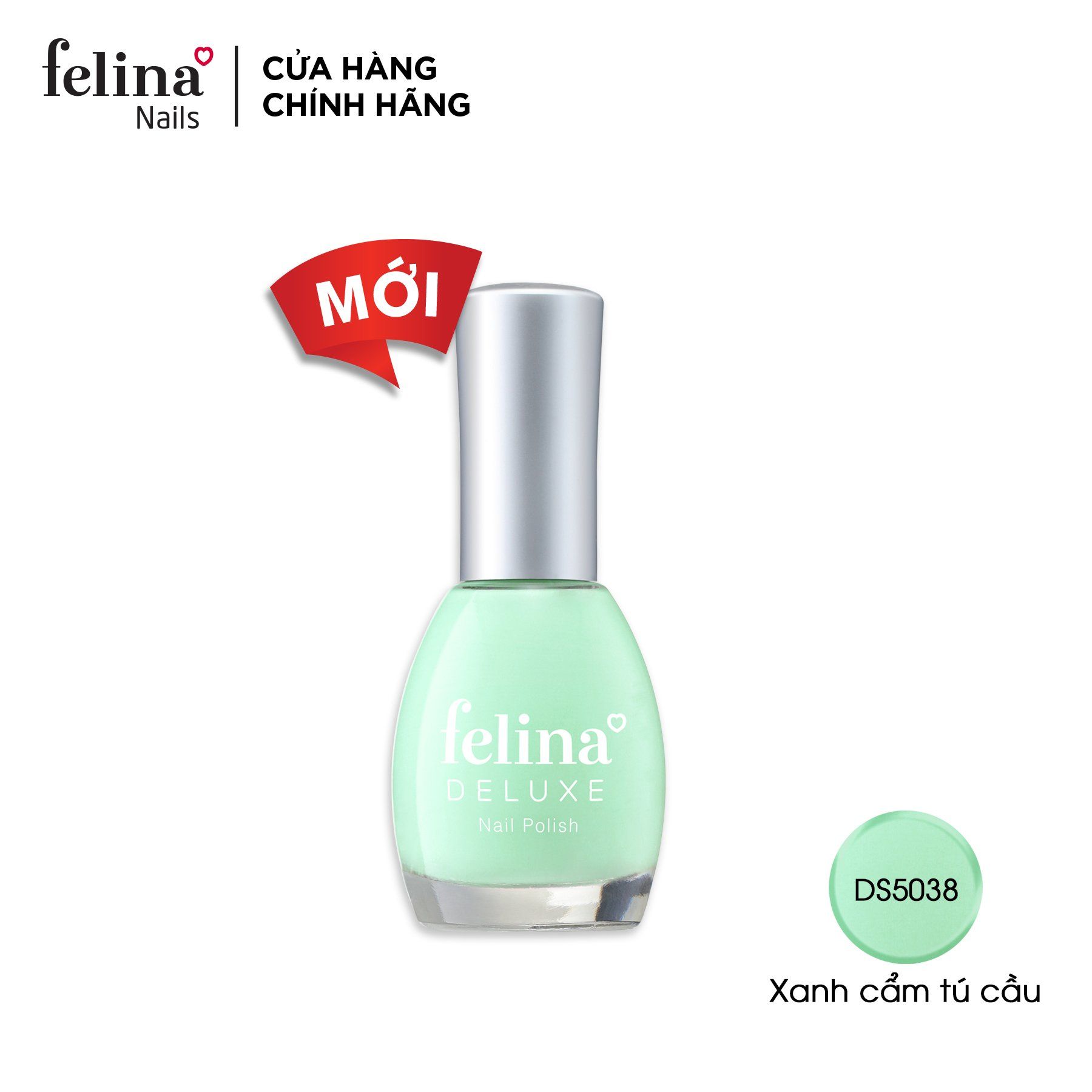 Sơn móng tay Felina Deluxe màu Xanh cẩm tú cầu_DS5038 - 