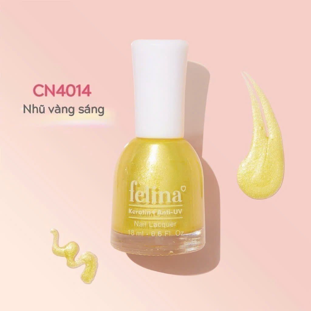 Sơn móng tay Felina màu Nhũ Vàng Sáng_CN4014 -