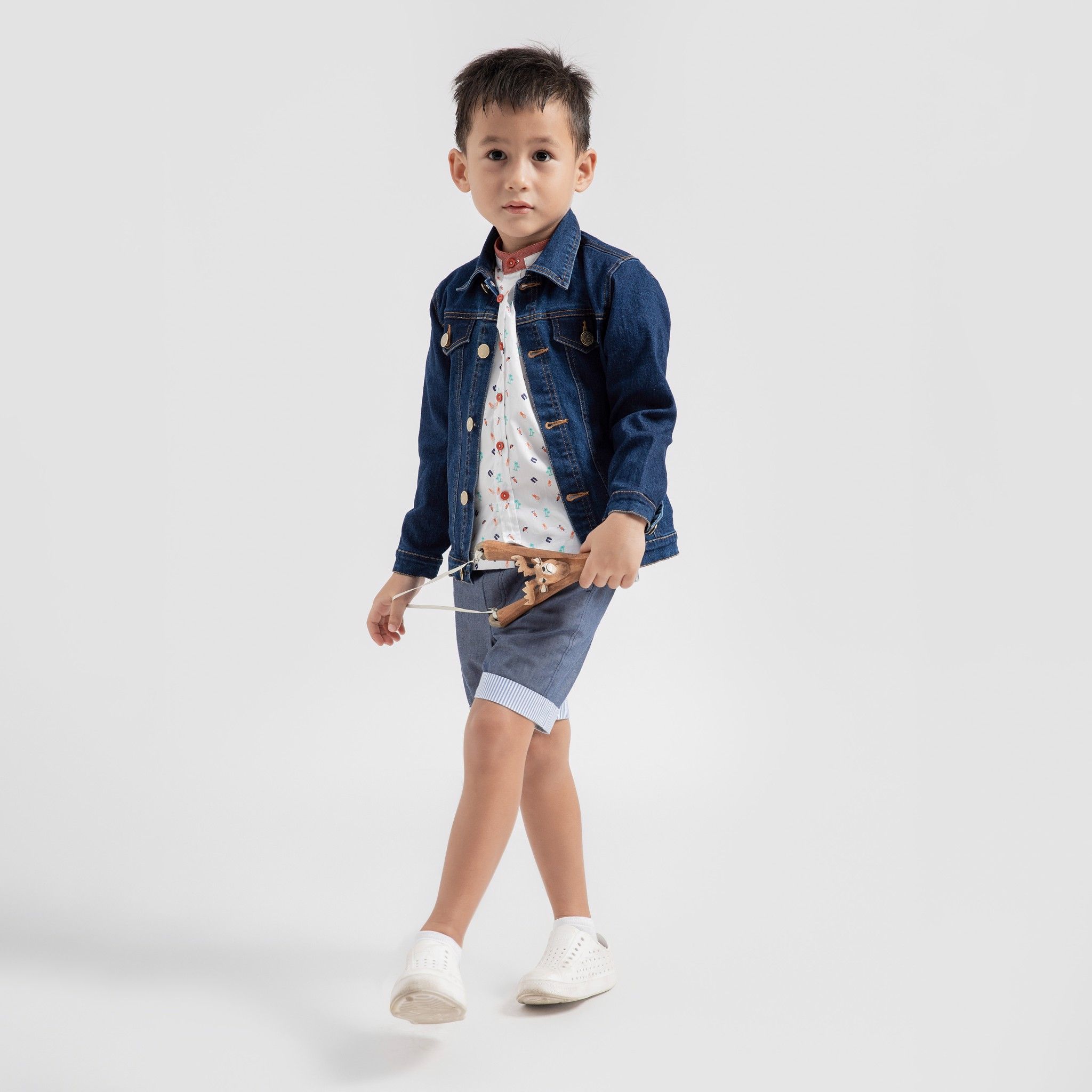 Áo khoác jeans Alex - Jeans xanh nhạt