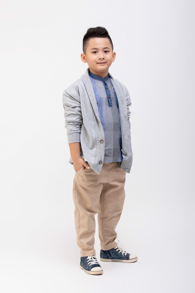 Áo cardigan BT Sean - Thun xám