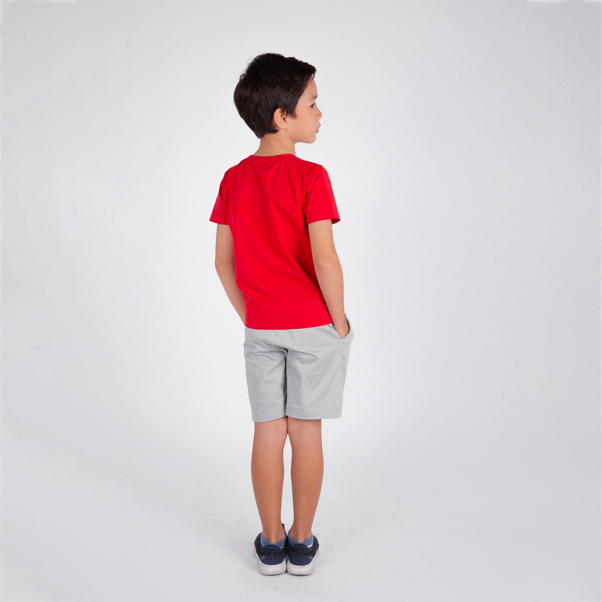 Quần shorts bé trai Nick - Khaki xám
