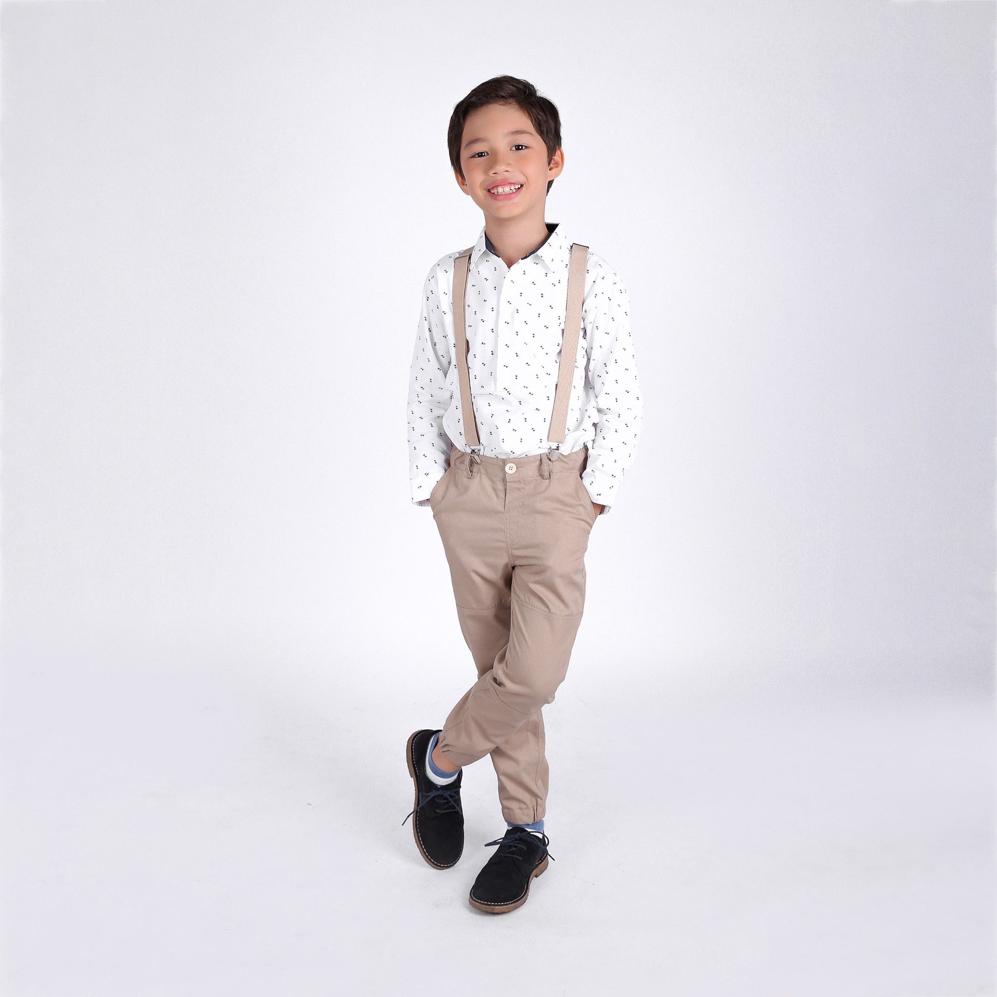 Quần dài bé trai Nicky - Khaki be