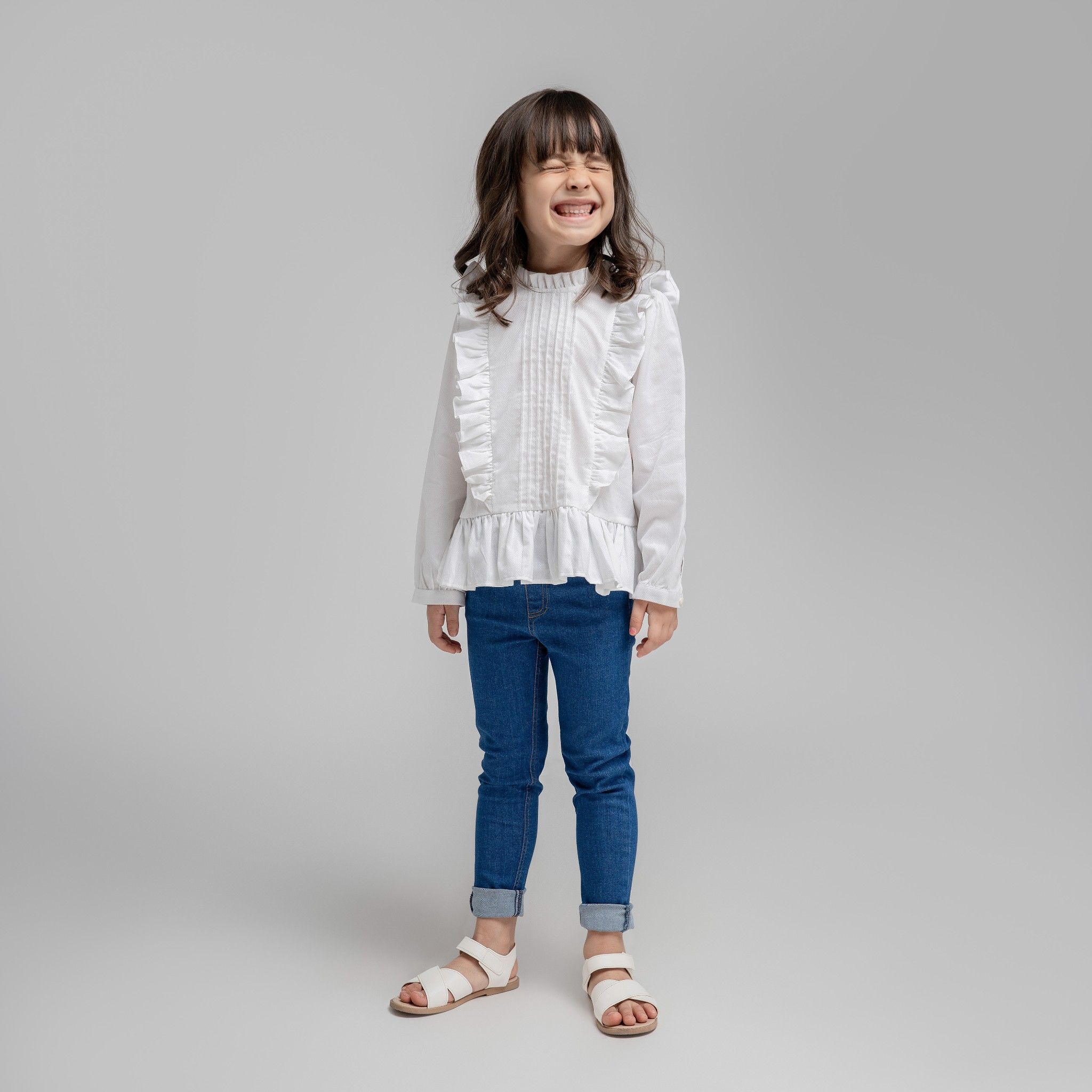 Quần jeans bé gái Amanda - Jeans Xanh nhạt