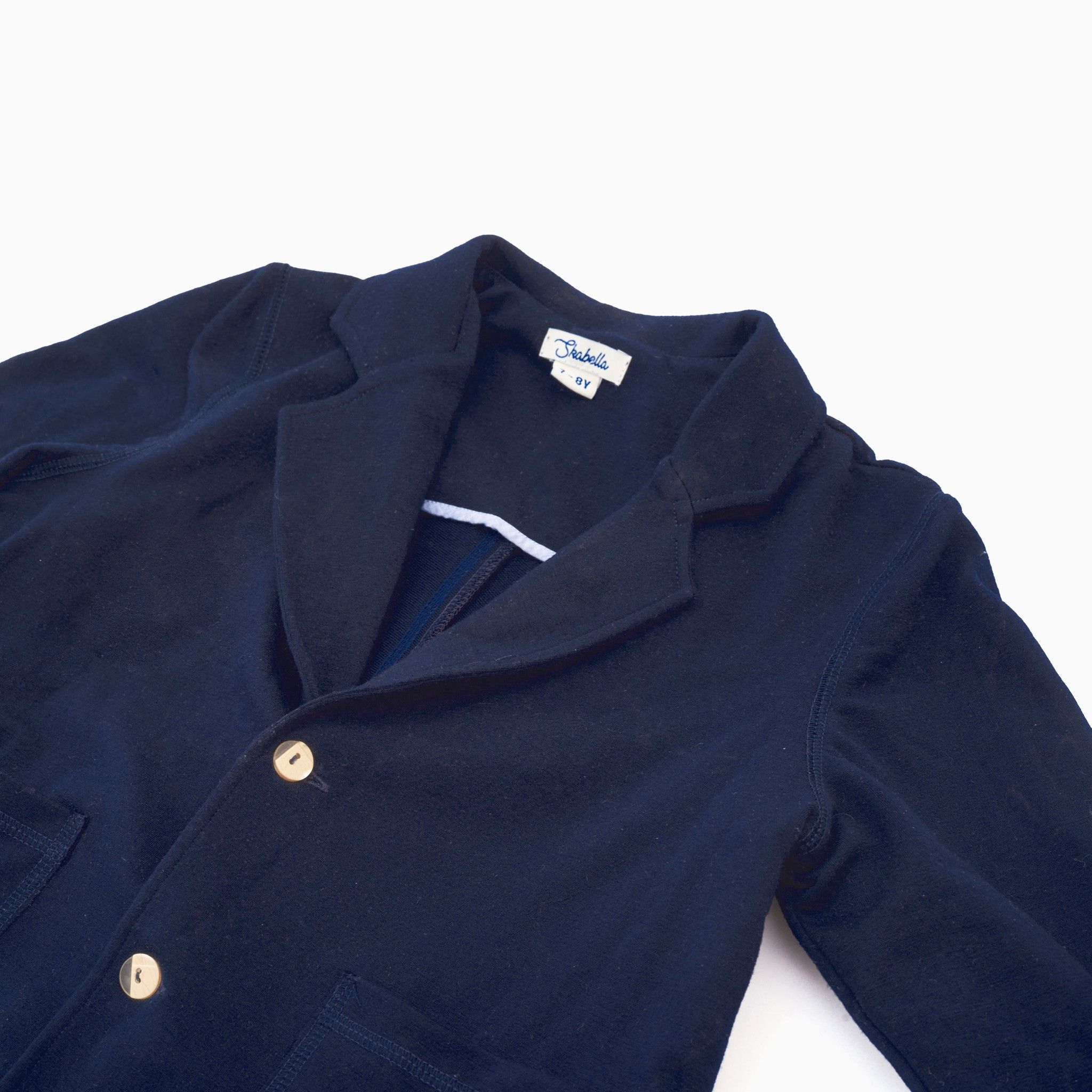 Áo blazer BT Jersey - Thun dày xanh navy