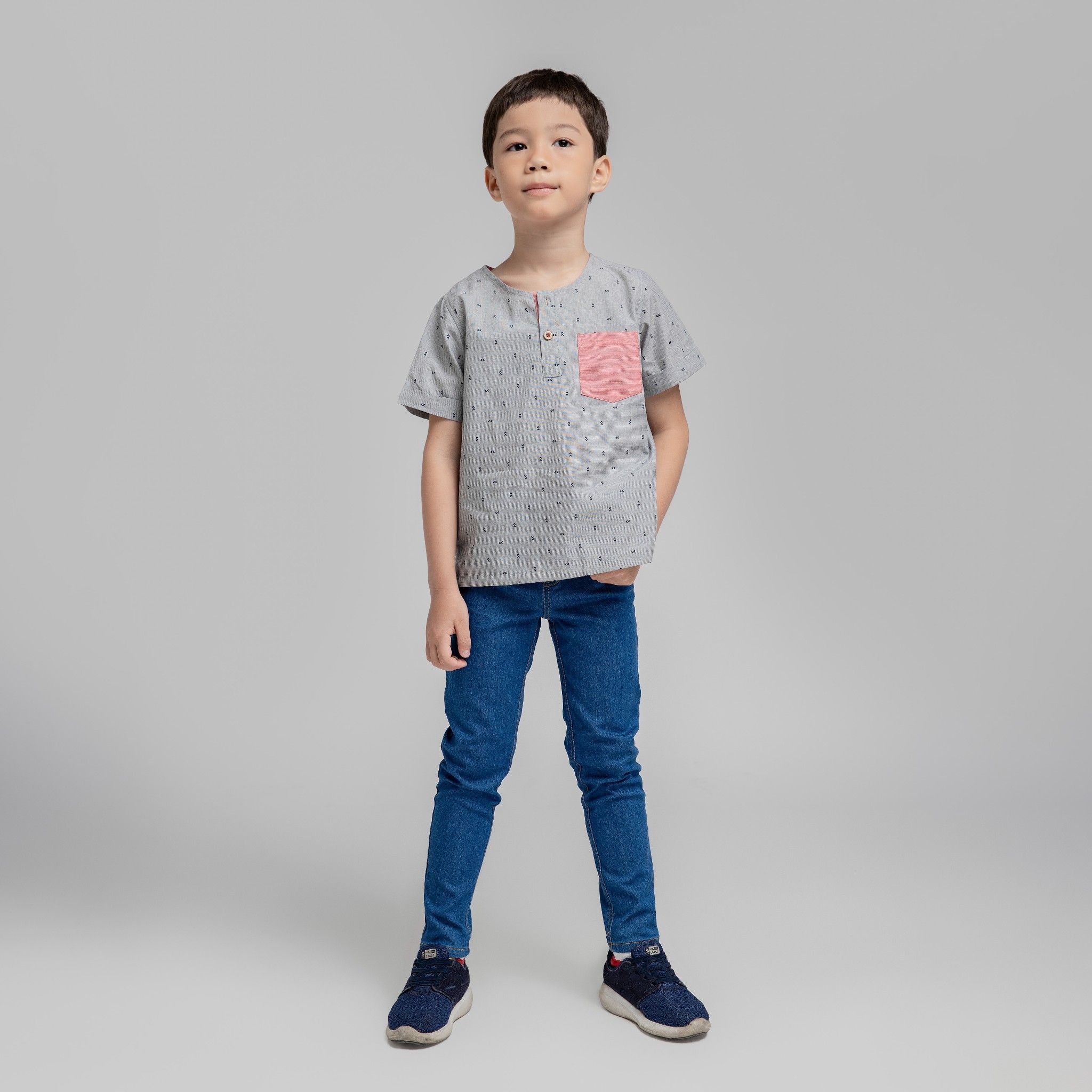 Quần jeans bé trai Ricky - Jeans Xanh nhạt
