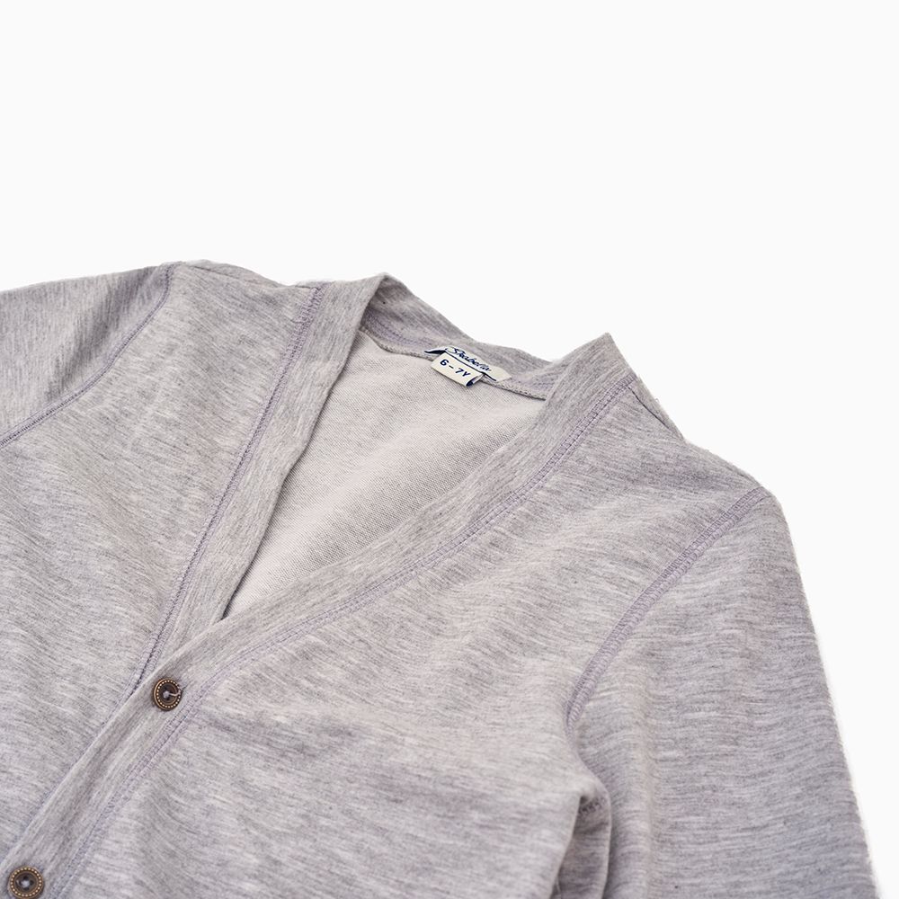 Áo cardigan BT Jersey - Thun dày xám