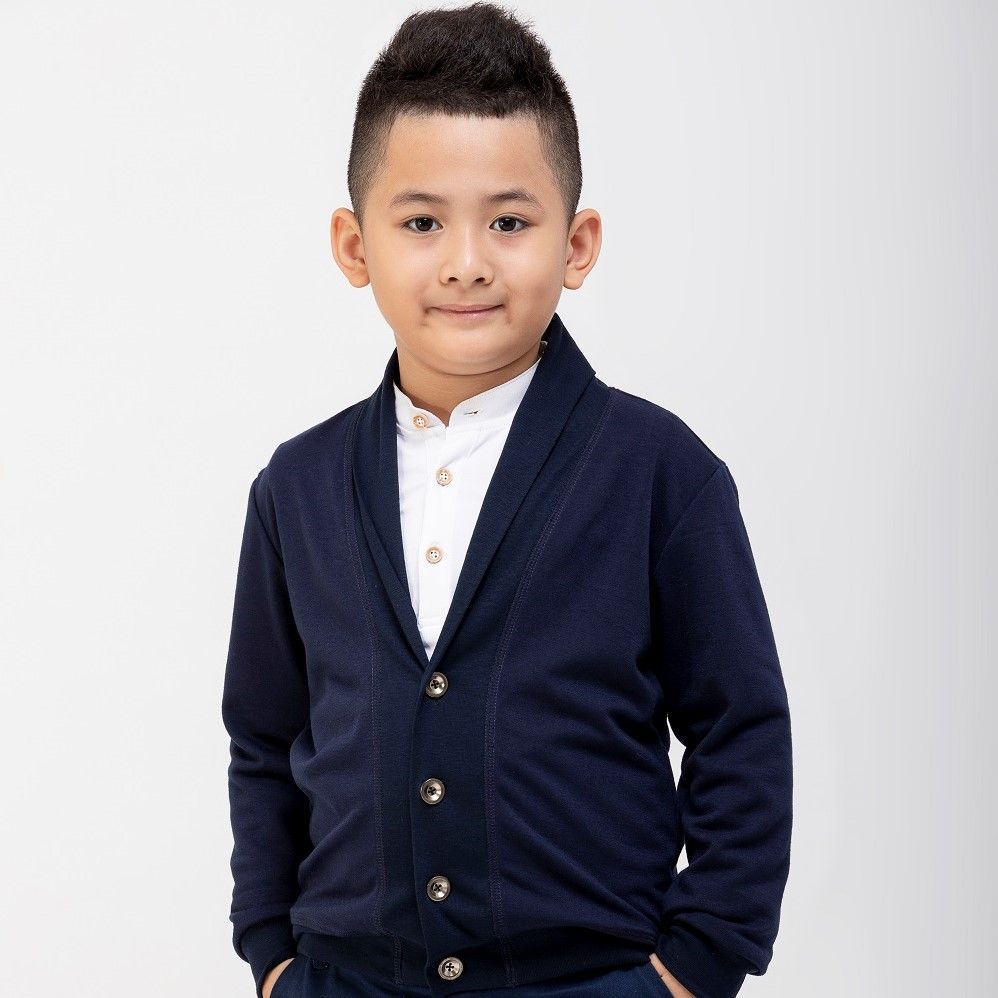 Áo cardigan Bé Trai Sean - Thun navy