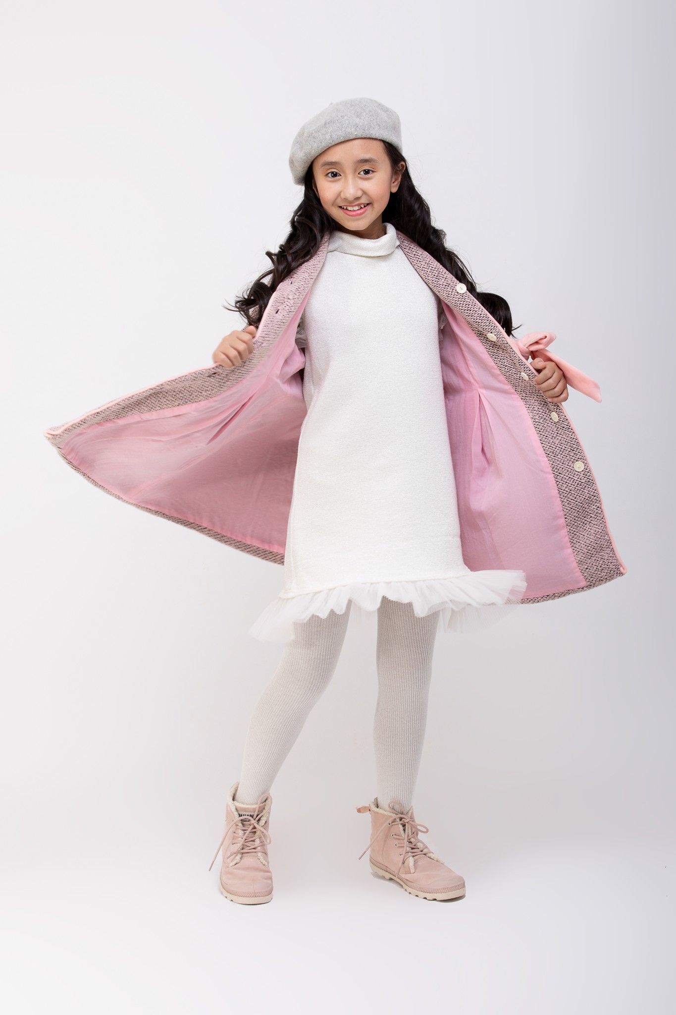 Áo khoác Bé Gái Chloe - Hồng