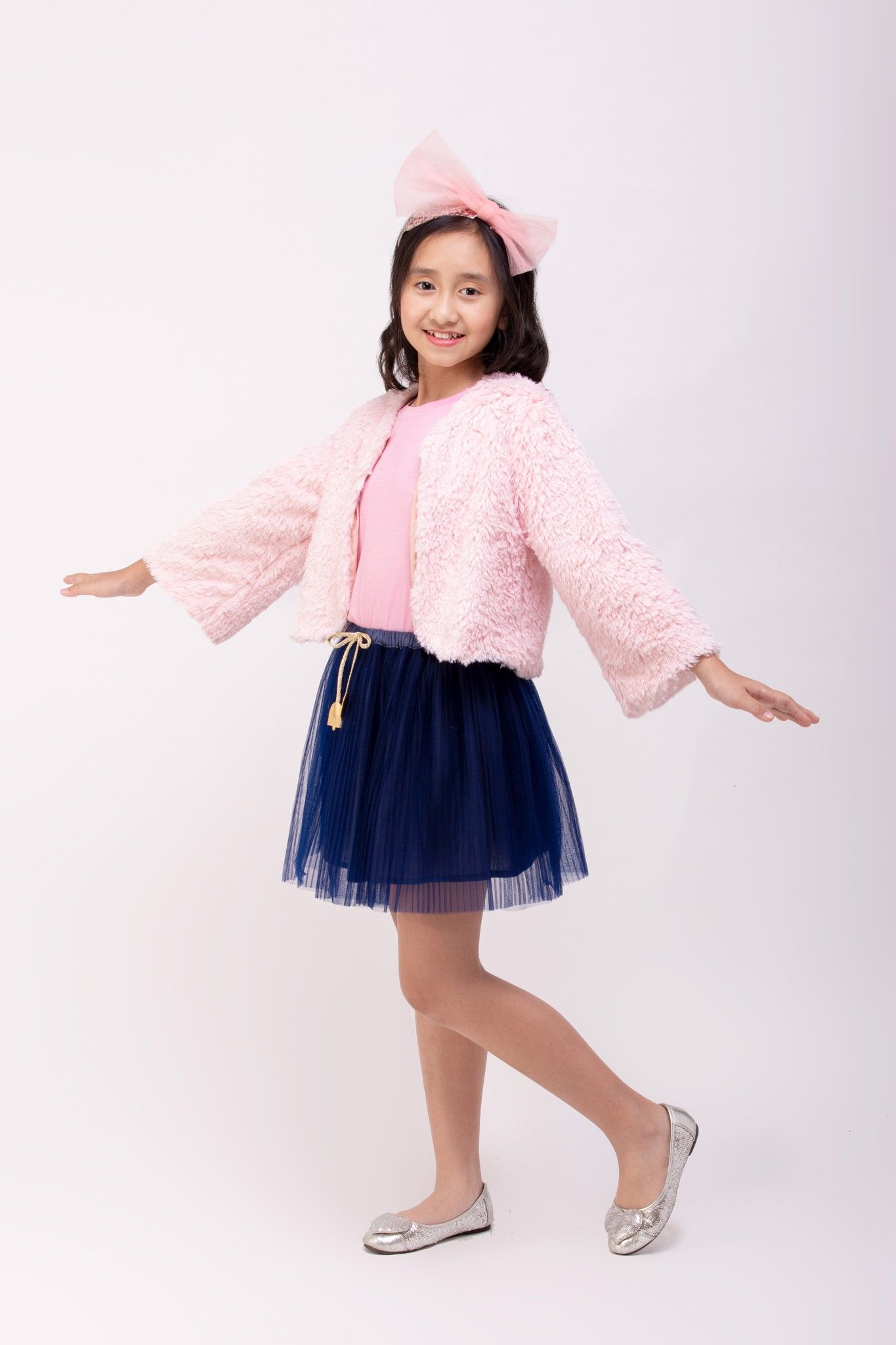 Áo khoác Bé Gái Julia - Hồng