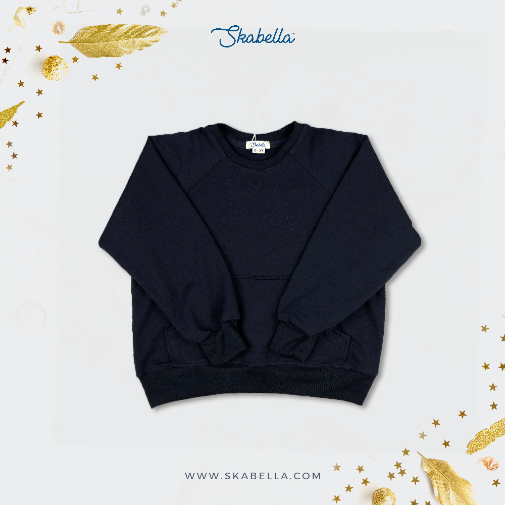 Áo Sweater Bé Trai Johnny - Thun xanh navy