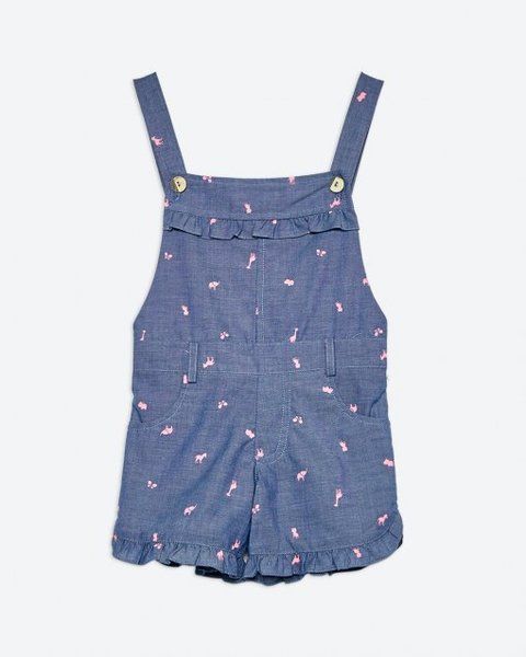 Bộ liền BG Sophie - Denim thú neon