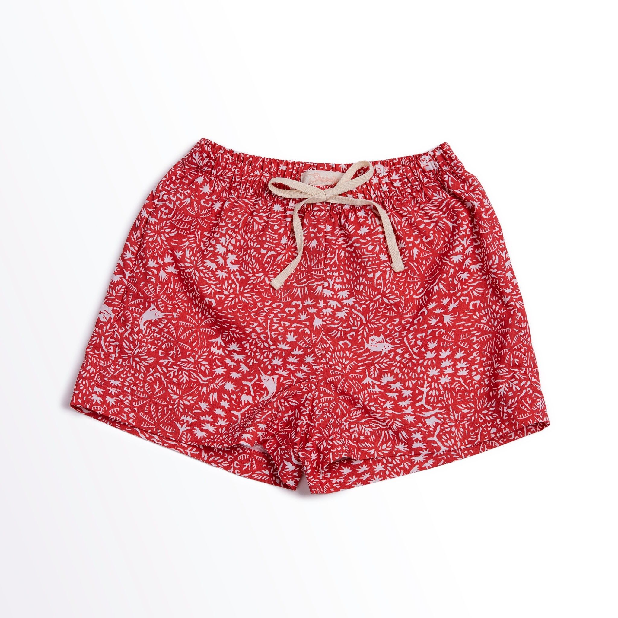 Bộ mặc nhà Bé Gái quần shorts - Áo hồng/trắng quần cam